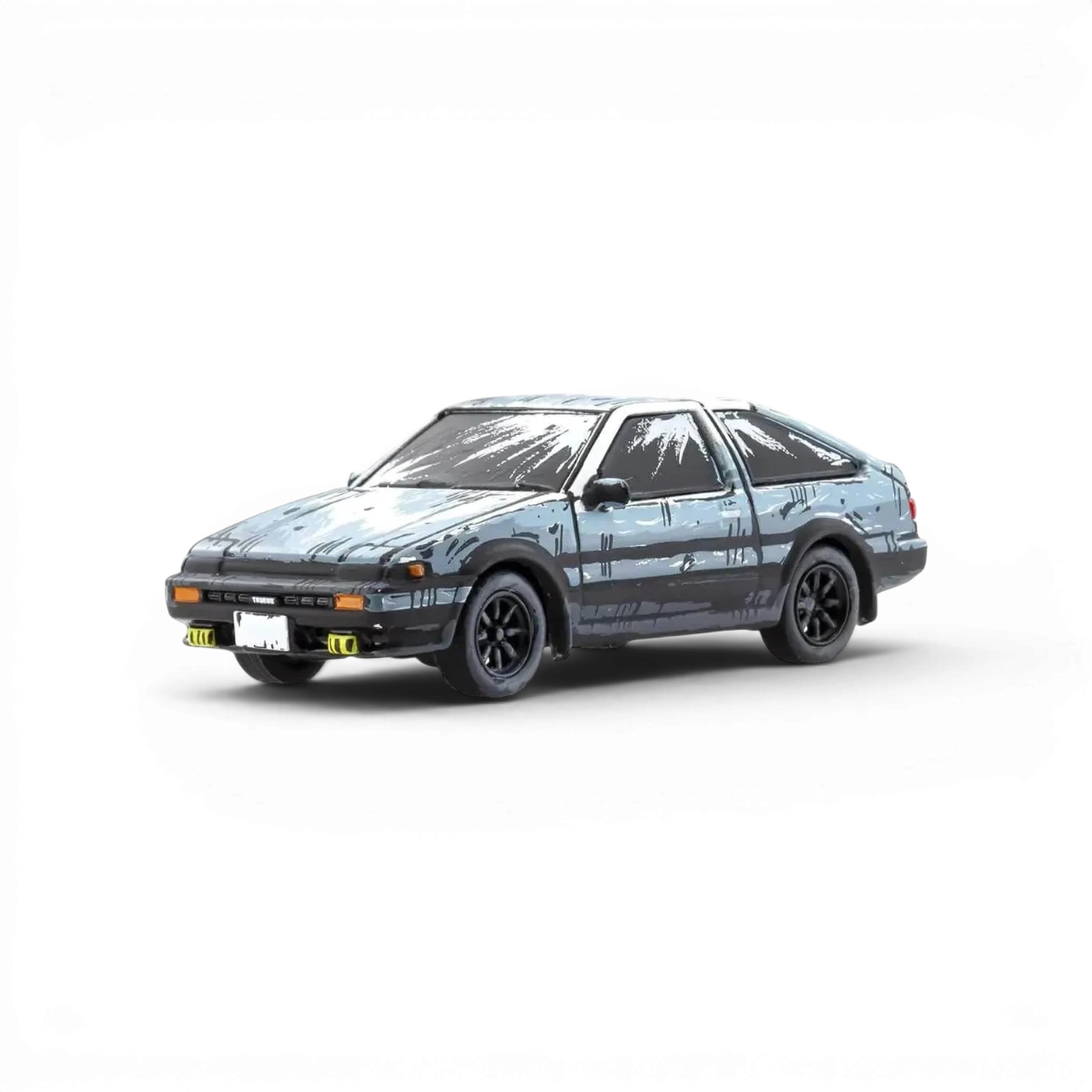 Ensemble de 3 voitures en édition comic 1:64 DriftParadiZ, collection Initial-D, avec modèle KS07117Y gratuit, vue de face.