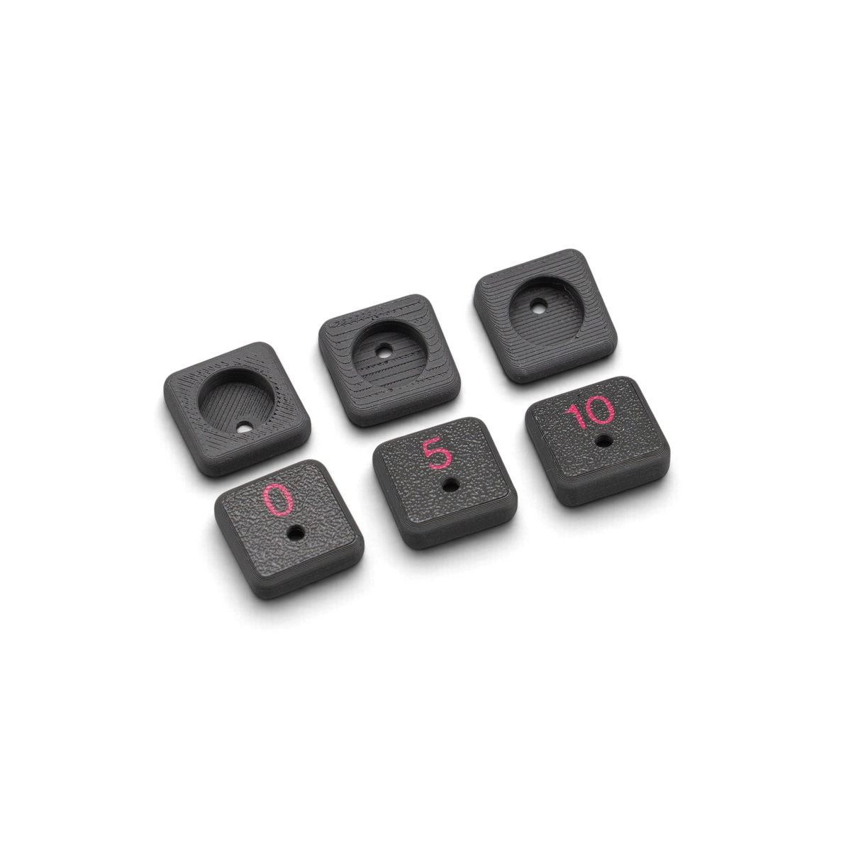 Support pour aimants de 12mm KaizenRC fixé sur un support de montage pour corps de drone.