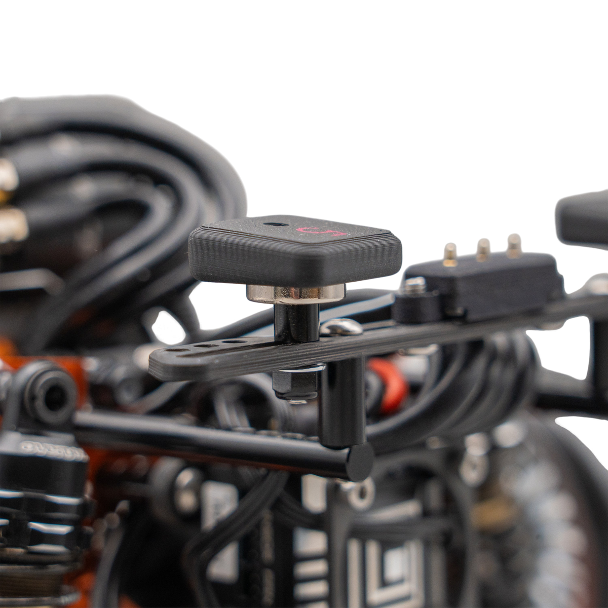 Support pour aimants de 12mm KaizenRC, fixation robuste pour montages de corps de modèle réduit, en noir.