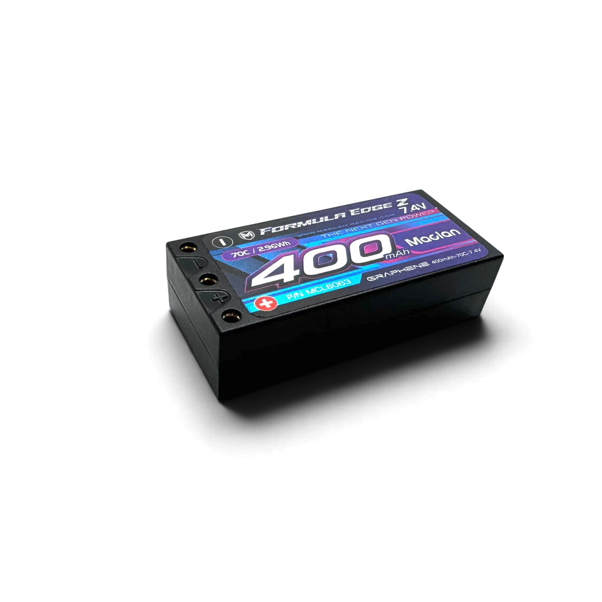 Batterie LiPo Maclan Formula Edge Z Graphene 2S 400mAh 70C pour voiture RC