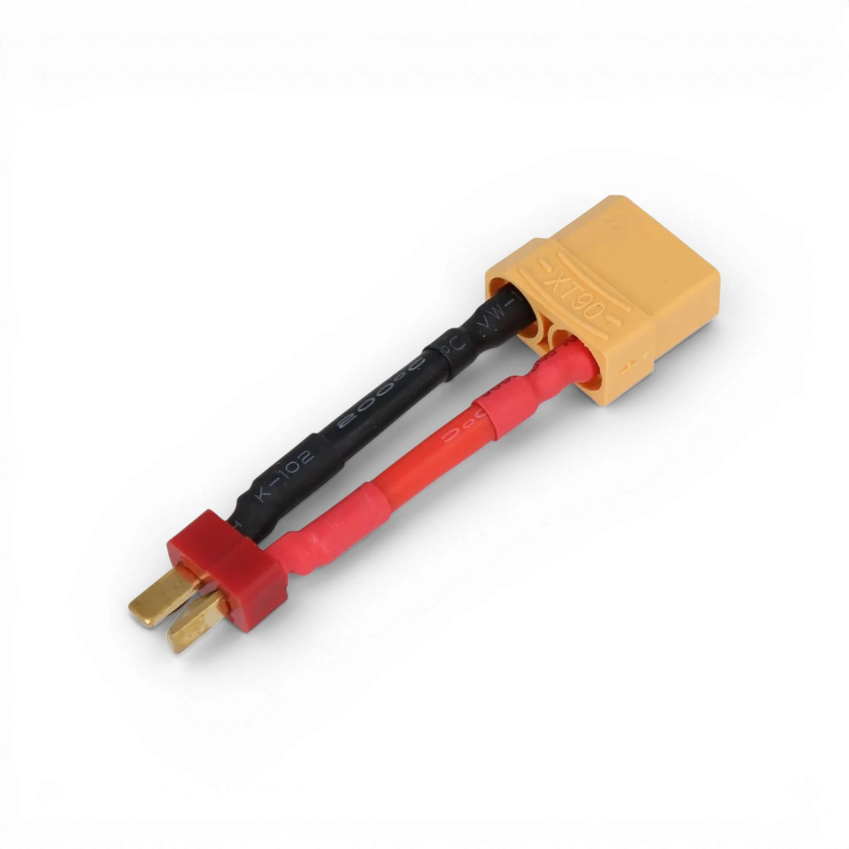 Adaptateur avec câble T-Plug (M) à XT90 (F), longueur 50mm, pour électronique, marque Absima.