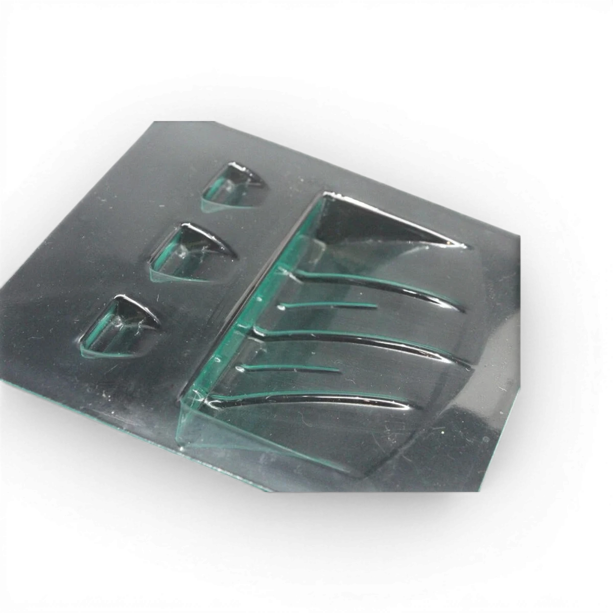 Diffuseur d'air arrière en polycarbonate, 80x85 mm, réductible à 70x75 mm, pour carrosserie RC Src Sideways.