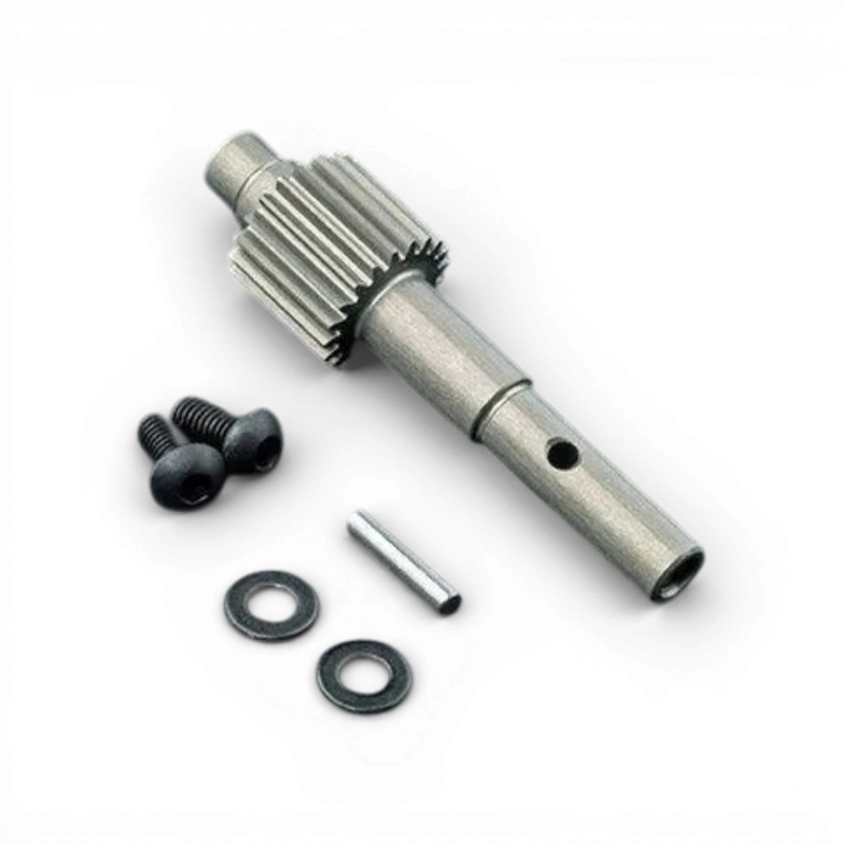 Arbre principal RMX 2.5 de Max Speed Technology, pièce détachée pour robot RC, avec détails visibles en image.