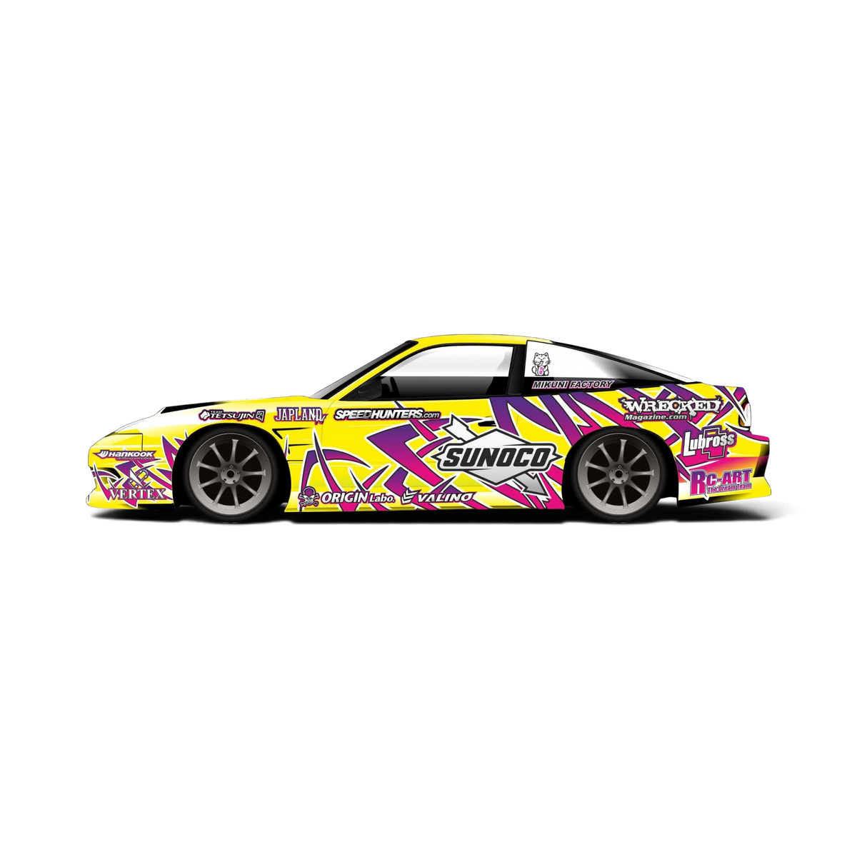 Autocollant de décoration complète Sunoco pour Bumer, sticker noir de la marque Black Drift Stickers, destiné à la personnalisation de véhicules