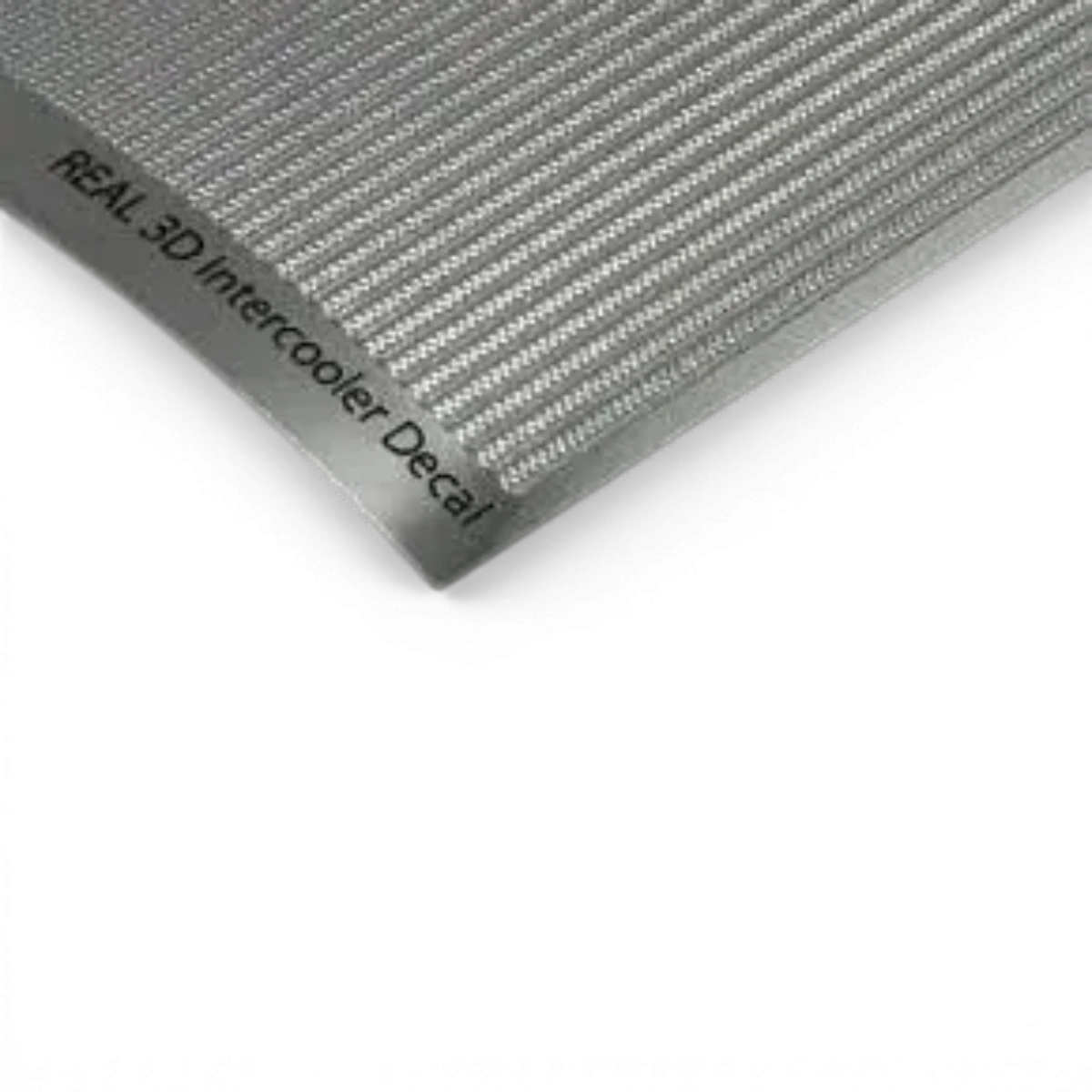 Autocollant imitation intercooler argenté Wrap-UP next, 130x75mm, style sportif pour voiture.