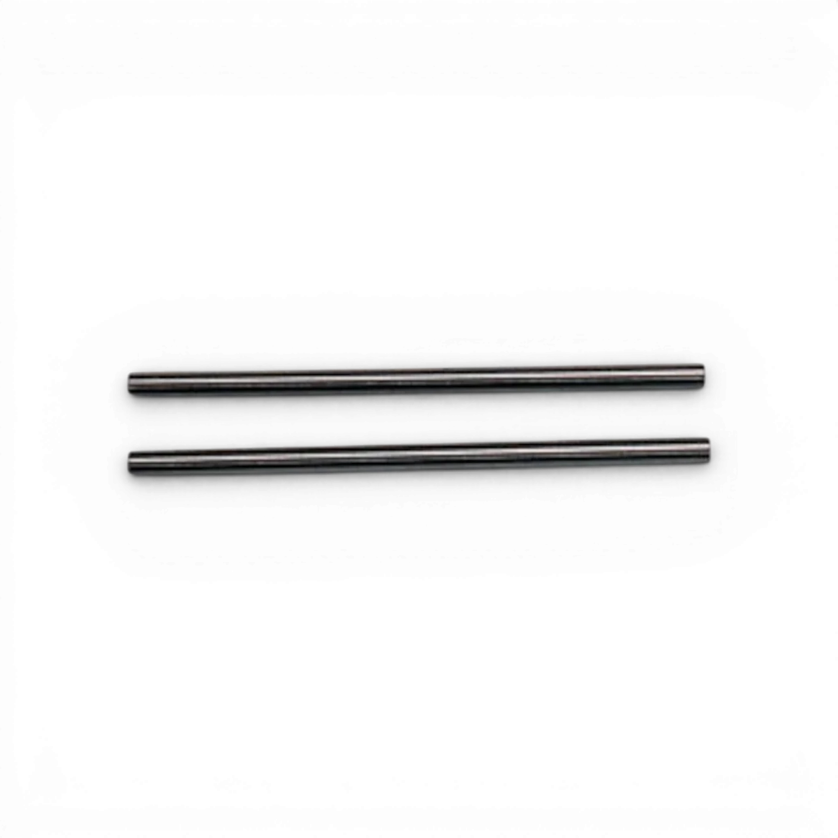 Deux axes de suspension SHIBATA φ2,5×52,8mm, pièces détachées pour vélo, visibles en image.