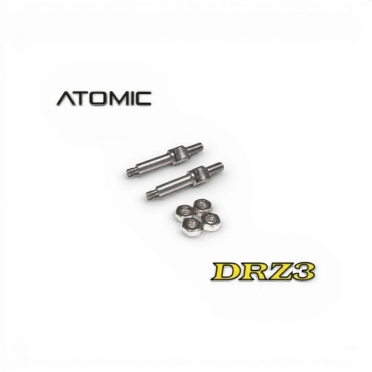 Axes de roues avant pour modèle Atomic RC Mini, pièce détachée robuste pour voitures radiocommandées.