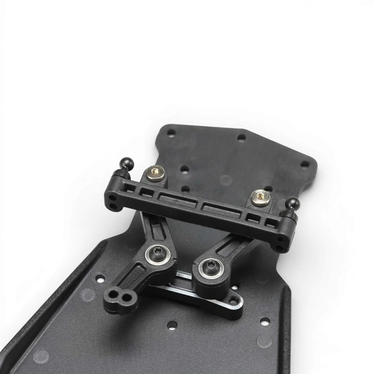 Base de direction en aluminium RD 2.0 pour pièces détachées Team Yokomo, montrant la pièce avec finition en aluminium.