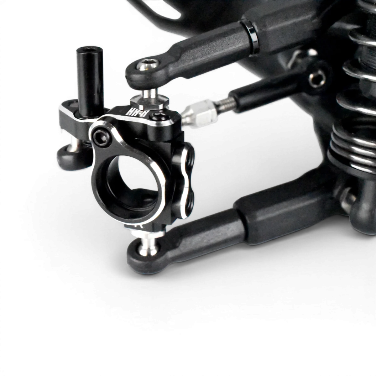 Base de fusées avant multi-select RDX en aluminium de Team Reve D, montage solide et léger pour véhicules RC.