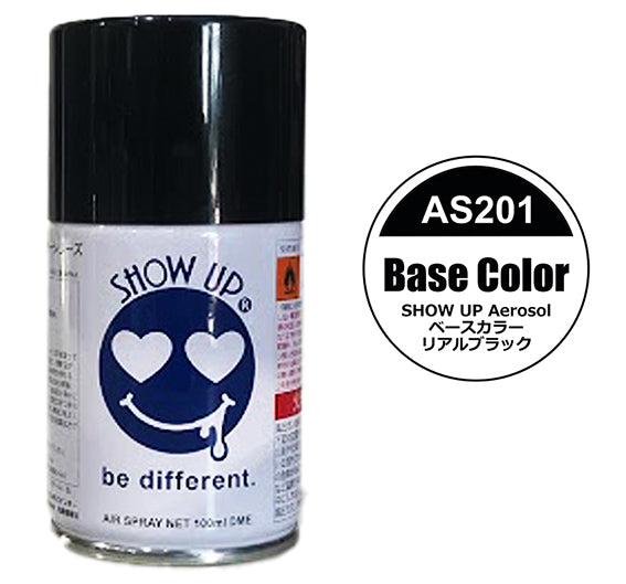 Peinture en aérosol noire de 100 ml pour binder PCBinder de la marque Show UP, vue en gros plan.