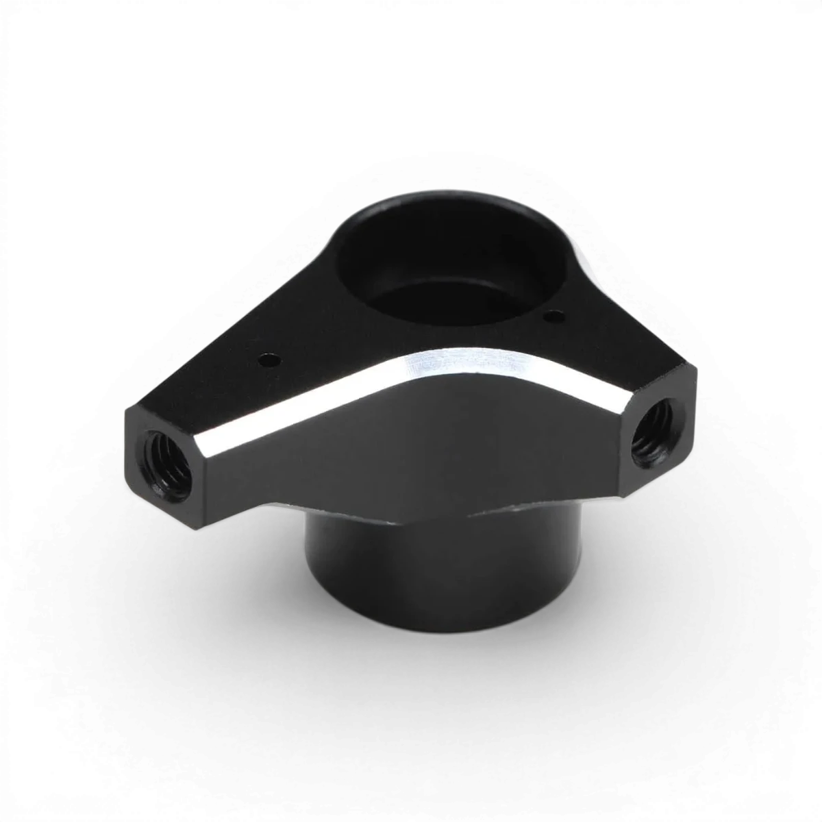 Bras ciseaux MD 2.0 pour modèles RC, pièce détachée Team Yokomo, en plastique noir avec détails techniques visibles.
