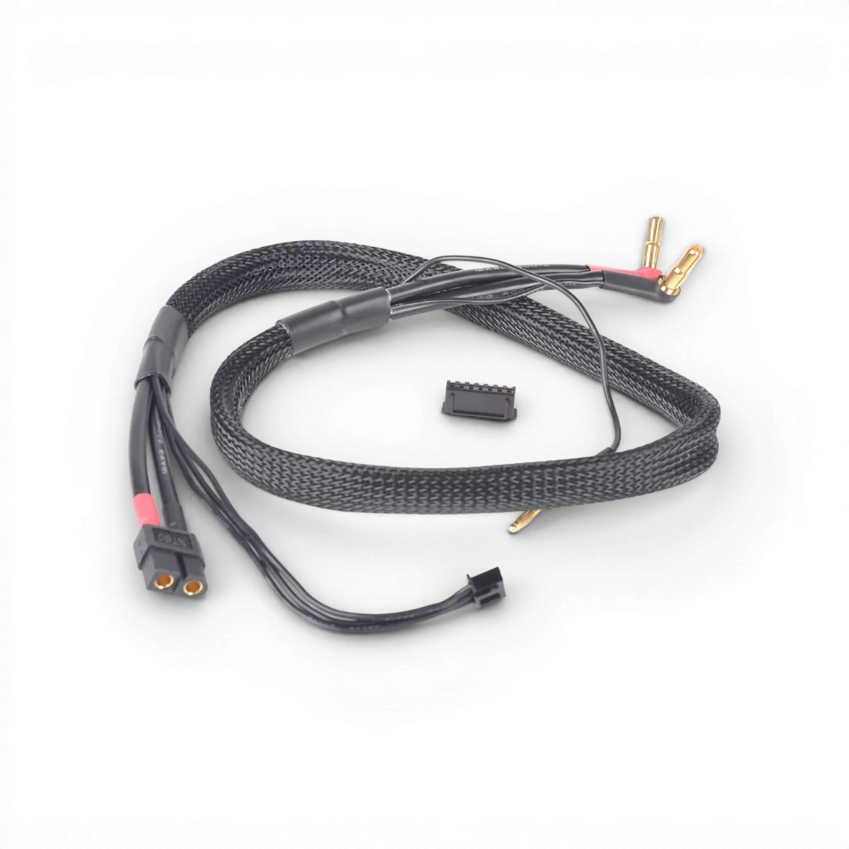 Câble de charge XT60 avec connecteur doré de 4/5mm et adaptateur XH, longueur 60cm, marque Absima, pour électronique.