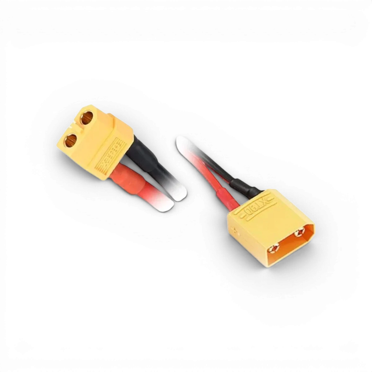 Câble de charge XT60 vers XT90 Absima, 15cm, pour électronique, connecté à des prises de drone ou modélisme.