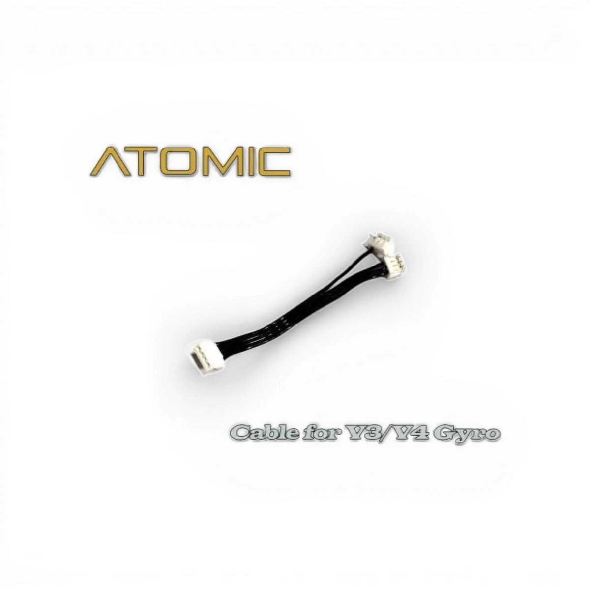 Câble mini gyro électronique Atomic RC Mini, câble compact pour contrôle de drone ou modèle réduit, avec connecteurs durables.