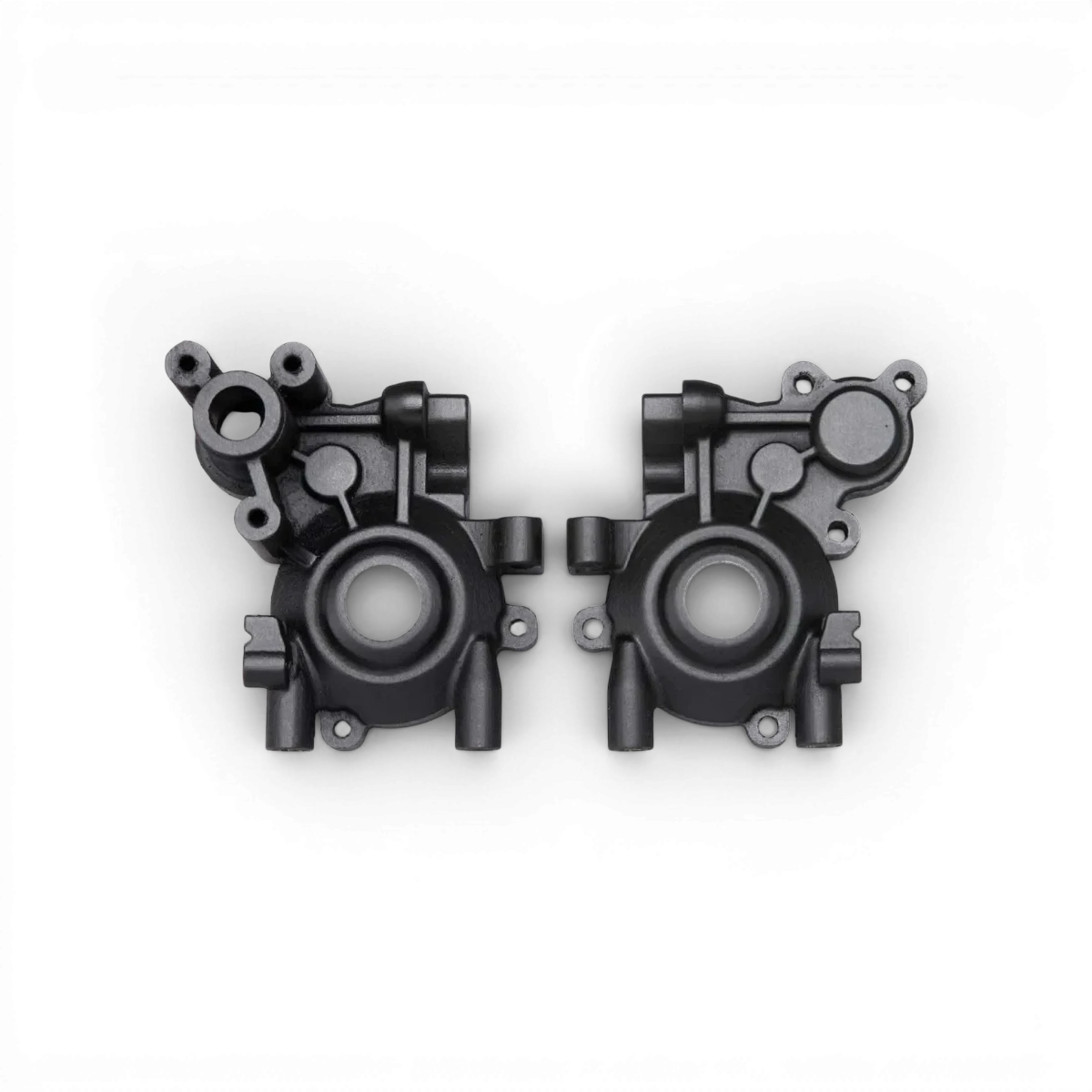 Cage différentielle YD2R pour pièces détachées Team Yokomo, en plastique noir, adaptée pour modèles RC.