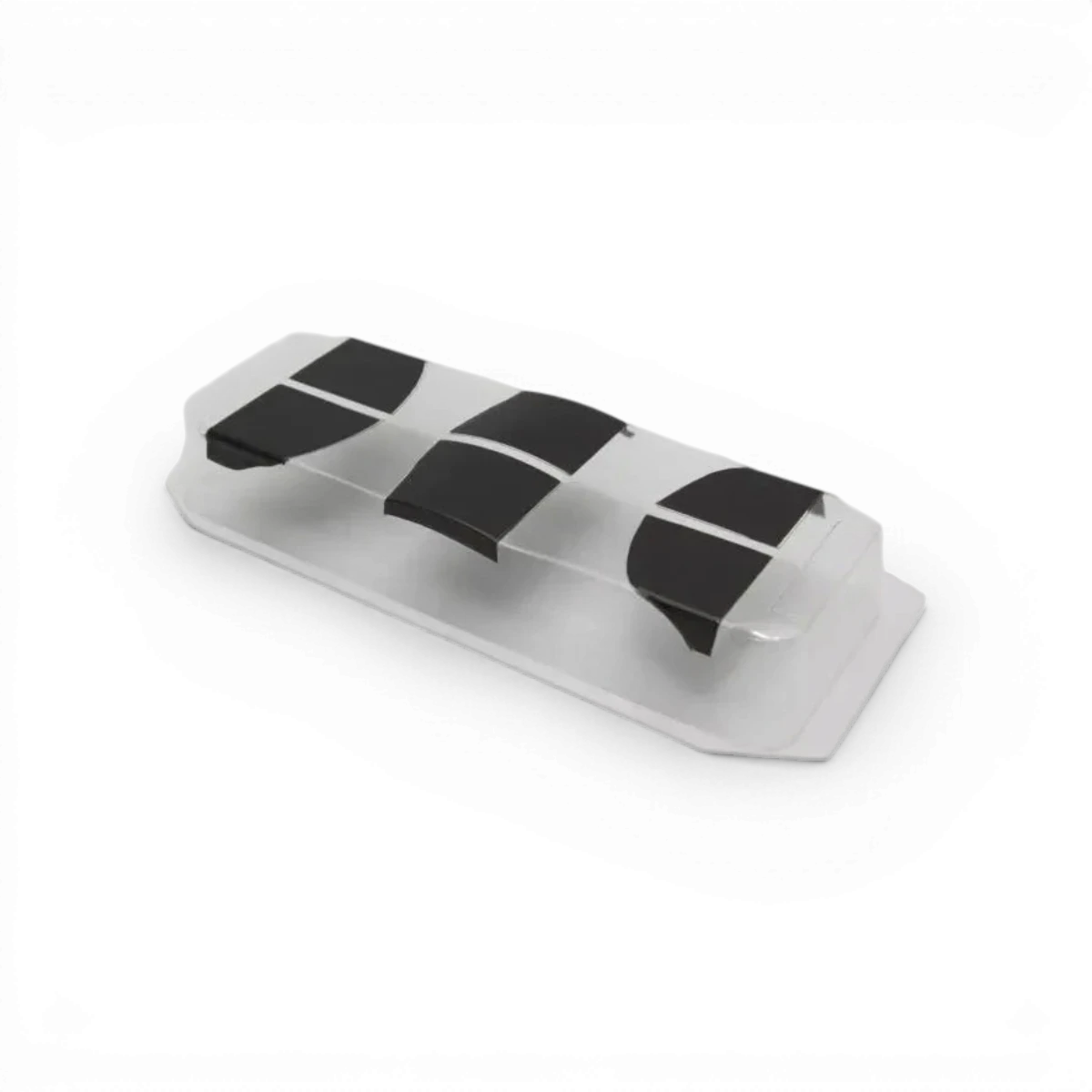 Canards universels pour carrosserie de voiture, marque Addiction RC Design, visibles en noir avec fixation.