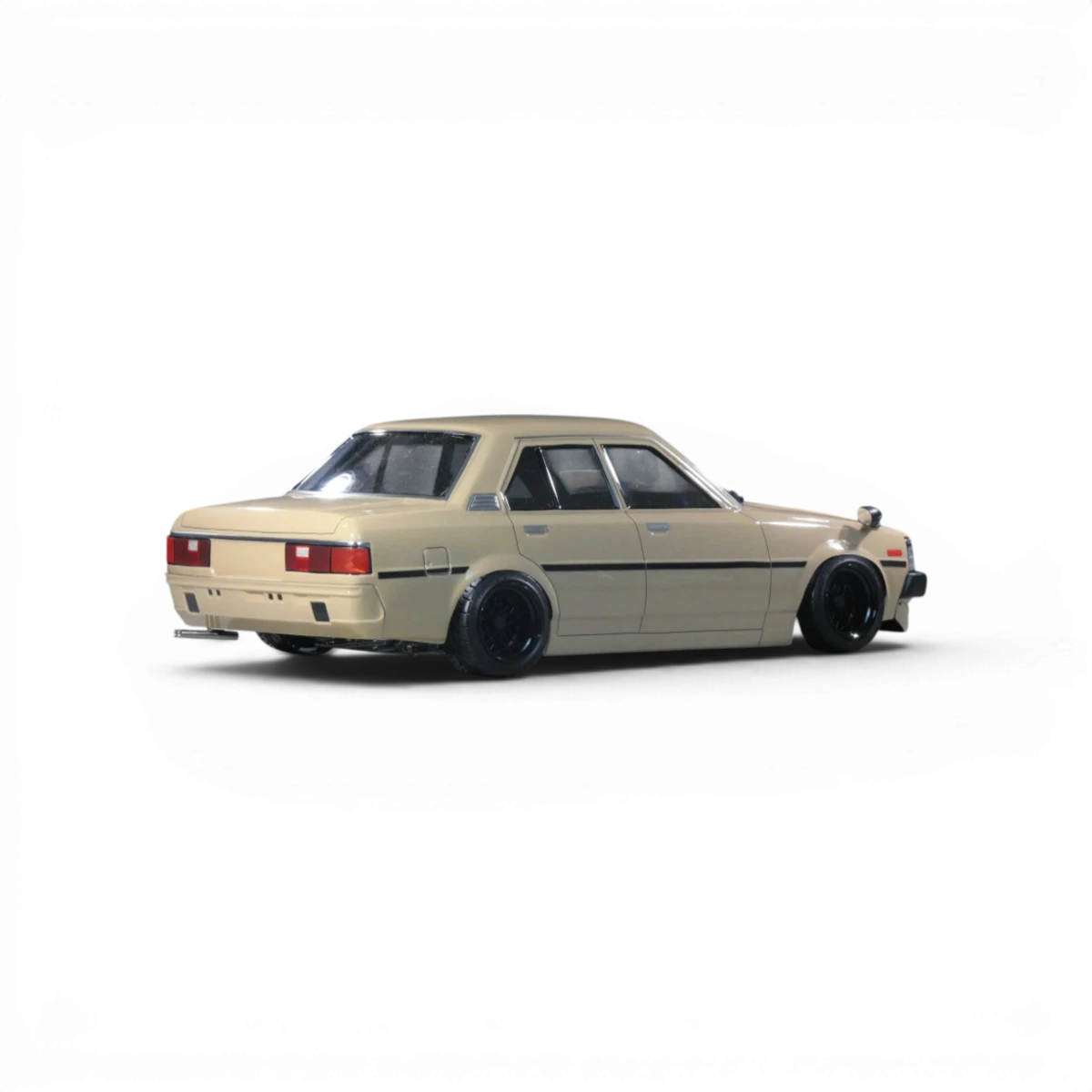 Carrosserie Pandora RC pour Toyota Corolla KE70, peinture bleue, détails réalistes, adaptée aux modèles de voitures télécommandées.