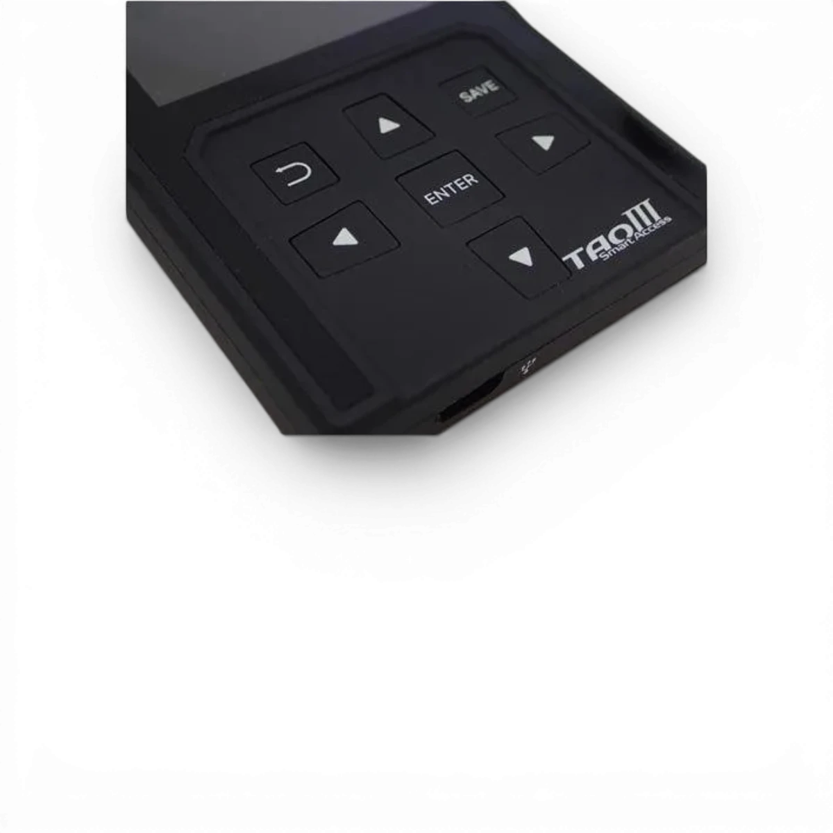 Elektronická karta TAO III Smart Access značky Acuvance, zobrazující obvod a součástky v detailu.