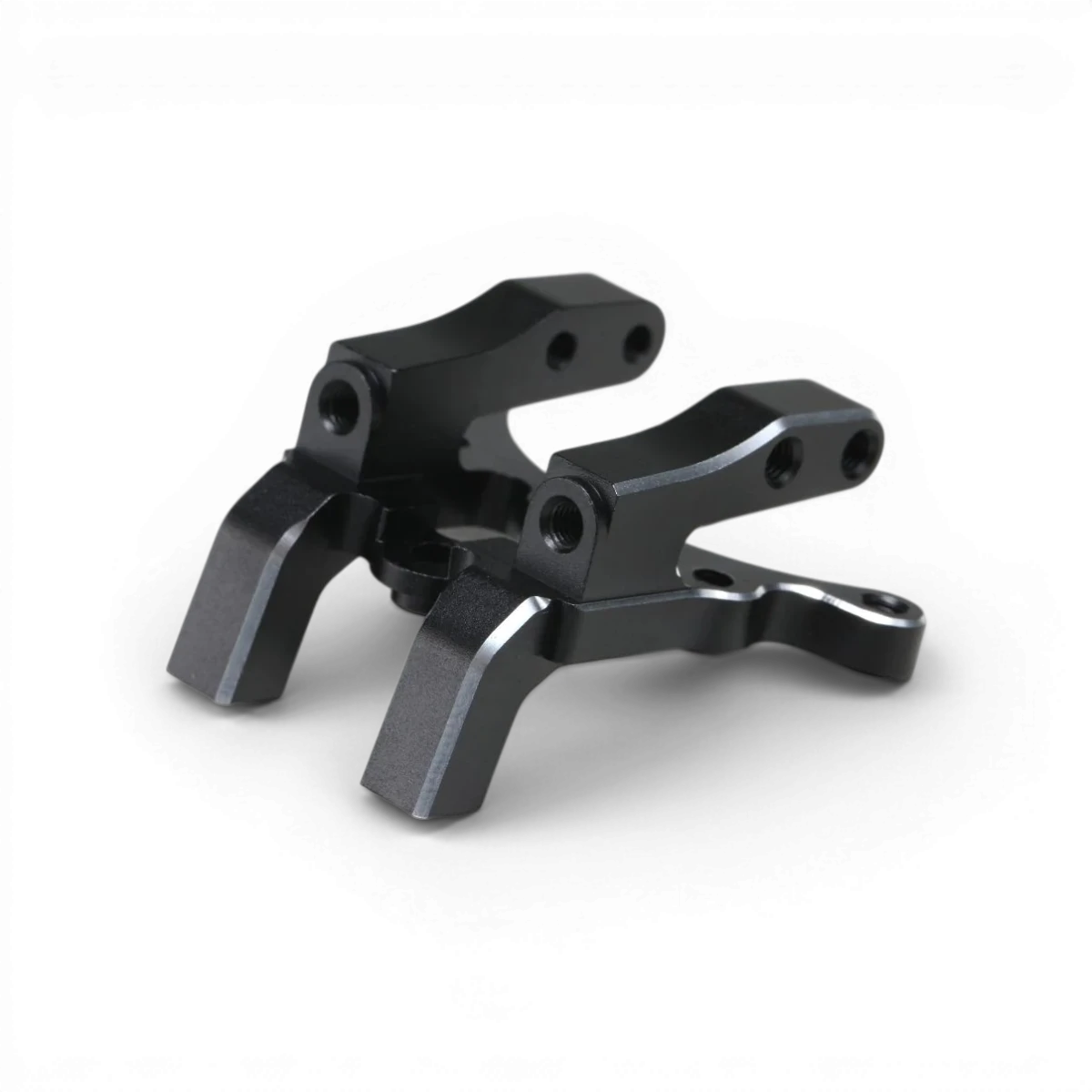 Cellule avant en aluminium pour MD1.0, pièce détachée Team Yokomo, montre la structure robuste et le montage précis.