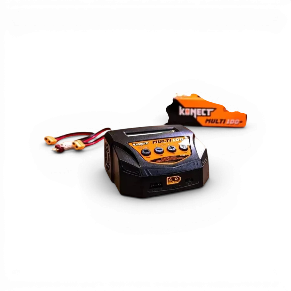 Chargeur AC/DC 100W multi-fonctions Konect avec chargeur, déchargeur et équilibreur pour appareils électroniques.