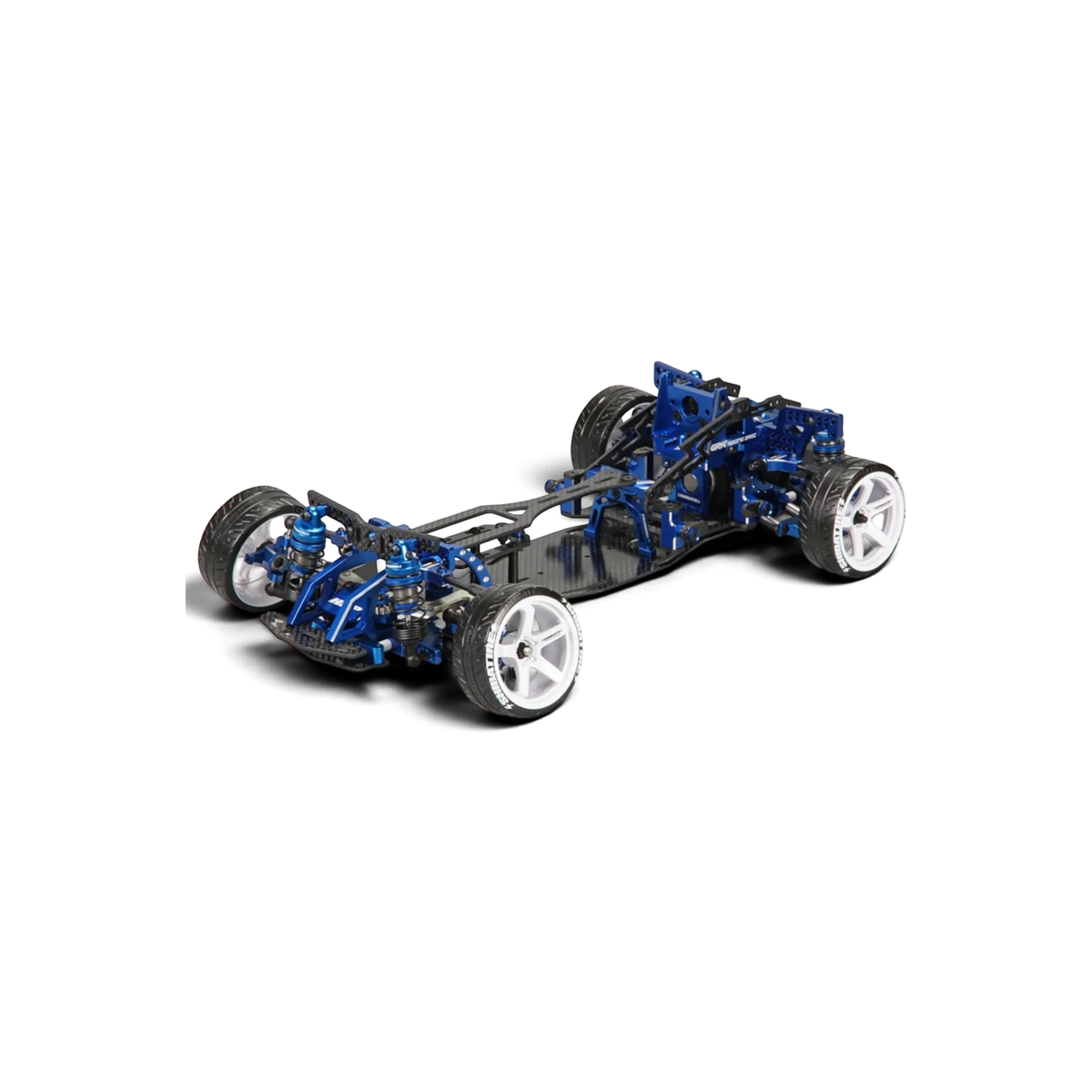 Châssis SHIBATA GRK5-R HRP / SDC Championship Edition, pièce détachée pour voiture de course, en couleur noire.
