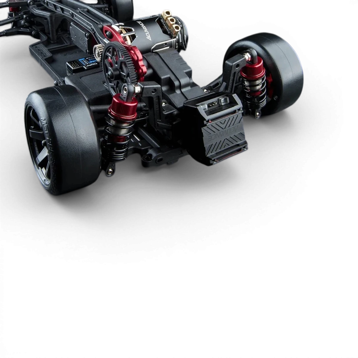 Châssis RC drift Max Speed Technology RMX 4 S PRO 1/10 RWD avec carrosserie Mustang pour voiture RC drift.