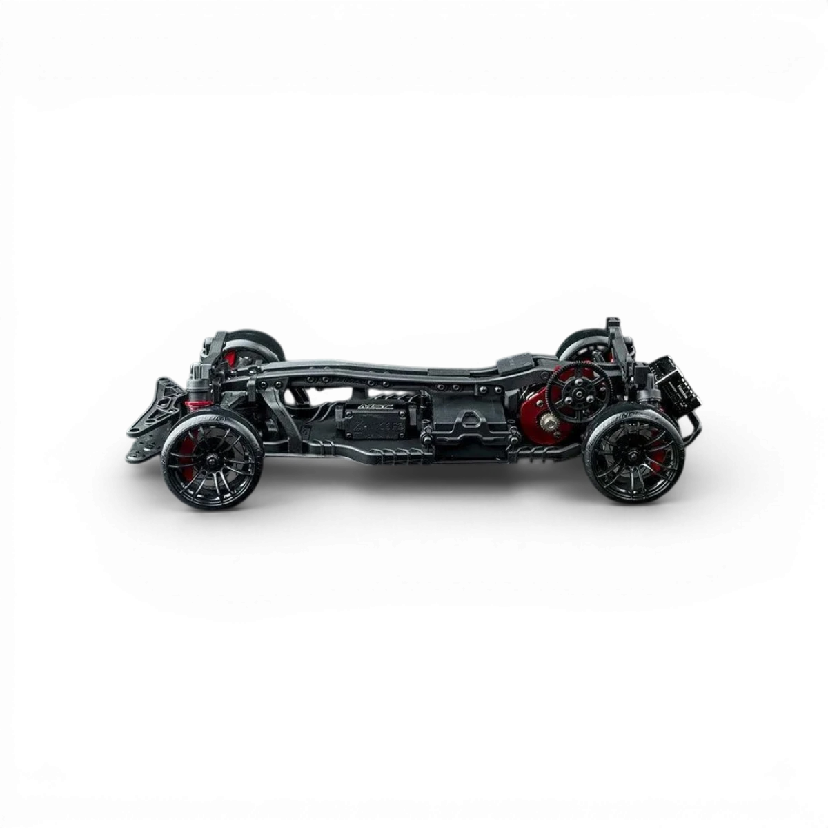 Châssis RC Drift Max Speed Technology RMX 2.5 Classic avec E30RB, voiture télécommandée pour drift, vue de face.