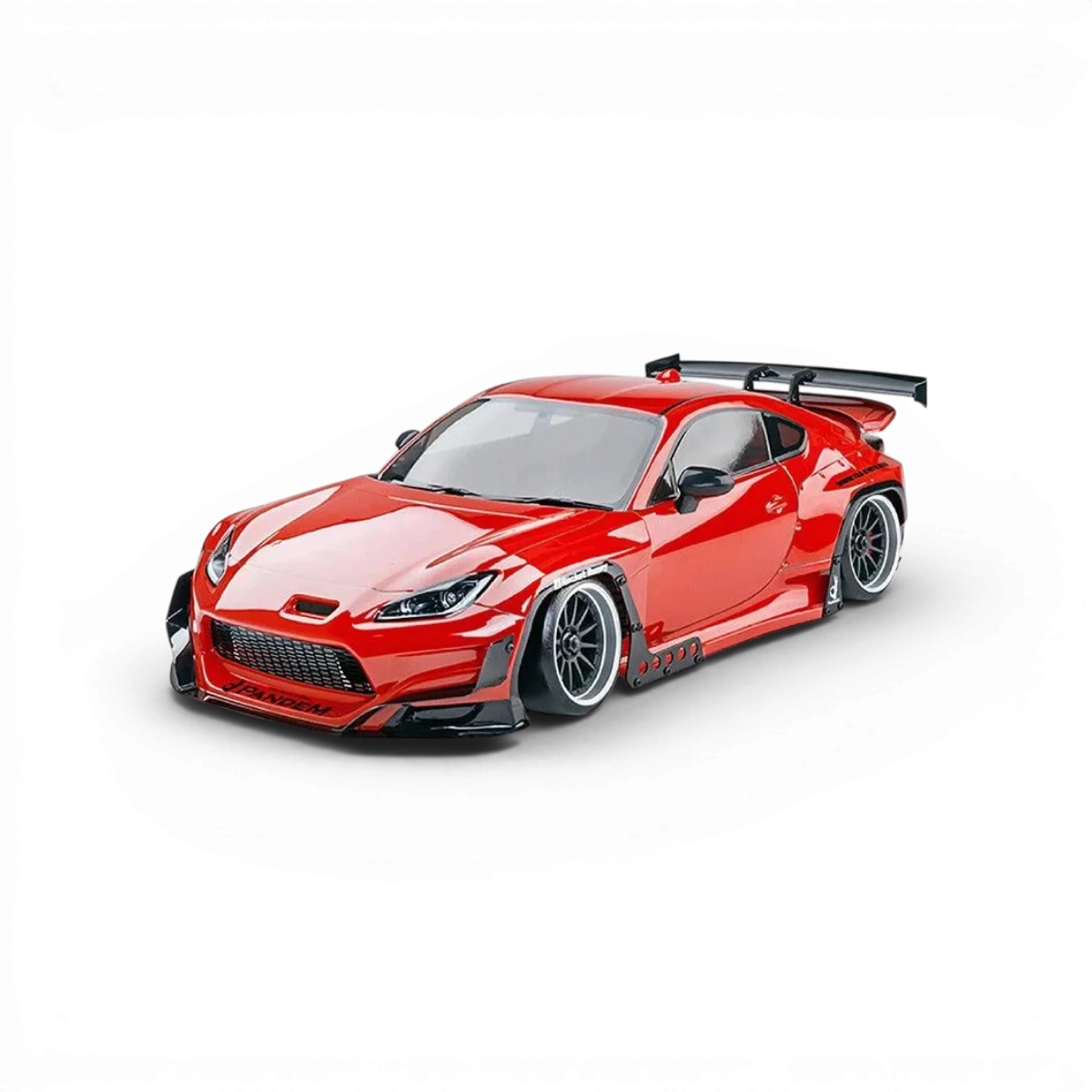 Châssis RC Drift Max Speed Technology RMX 2.5 Classic avec carrosserie GR86, vue de face sur le modèle.