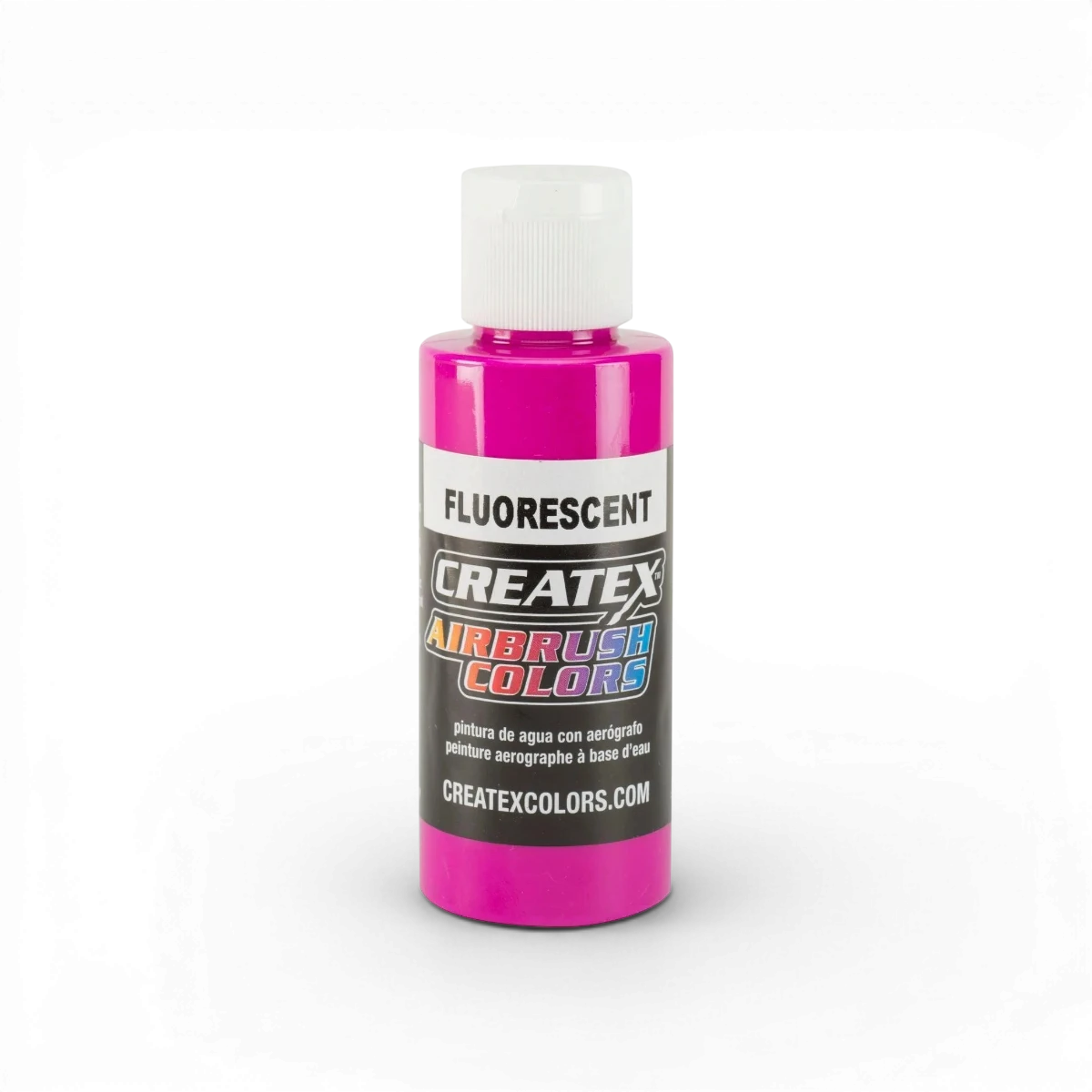 Peinture fluorescente classique framboise Createx Colors, tube de peinture vive et colorée pour art et décoration.