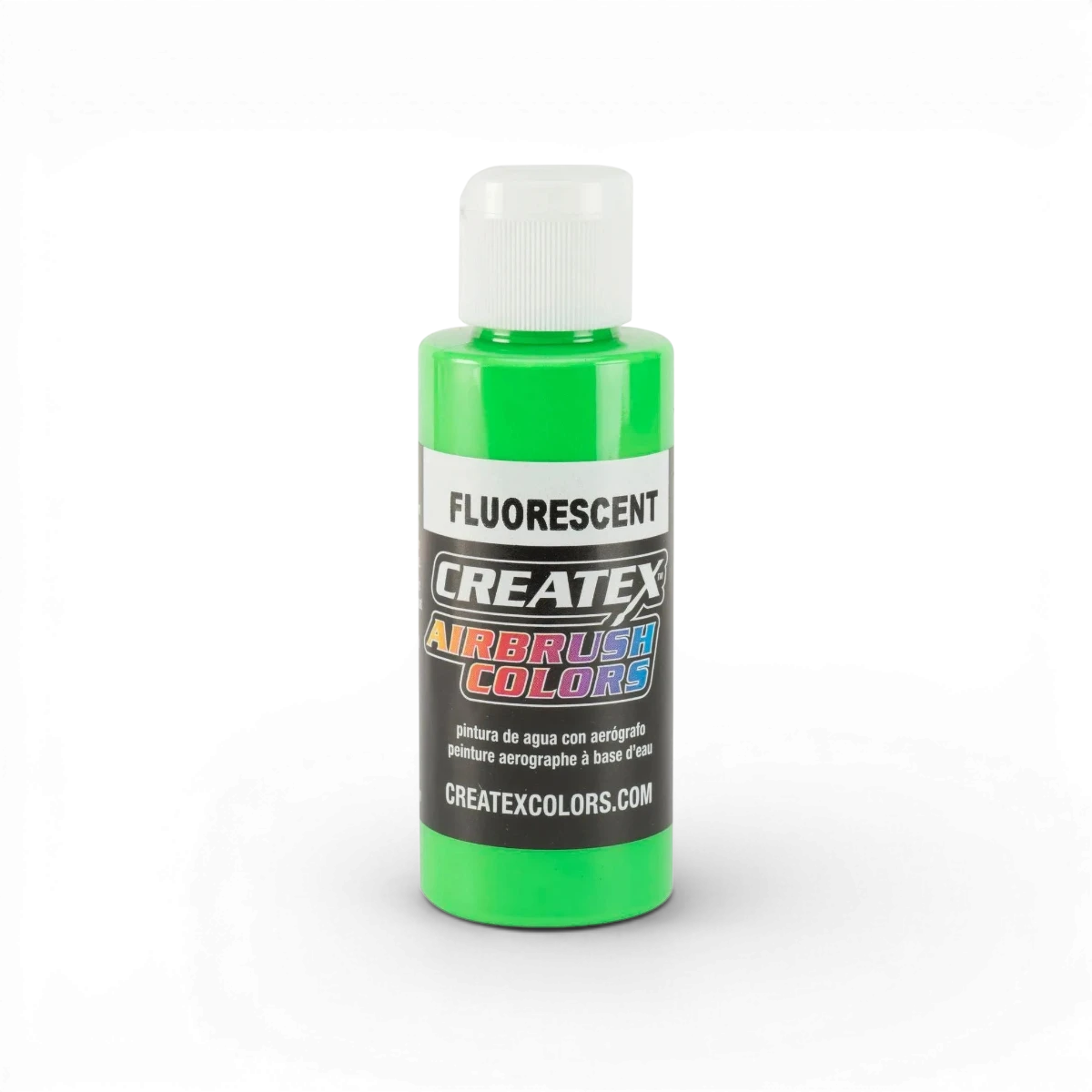 Aquarelle fluorescente verte Createx Colors, peinture classique fluorescente verte en tube pour artistes et loisirs créatifs.