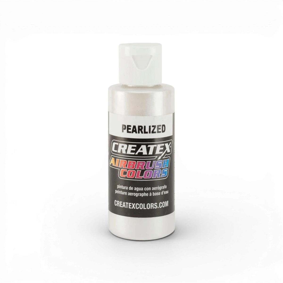 Perles perlées blanches Createx Colors Classic Perlized, finition brillante, pour décoration et artisanat.