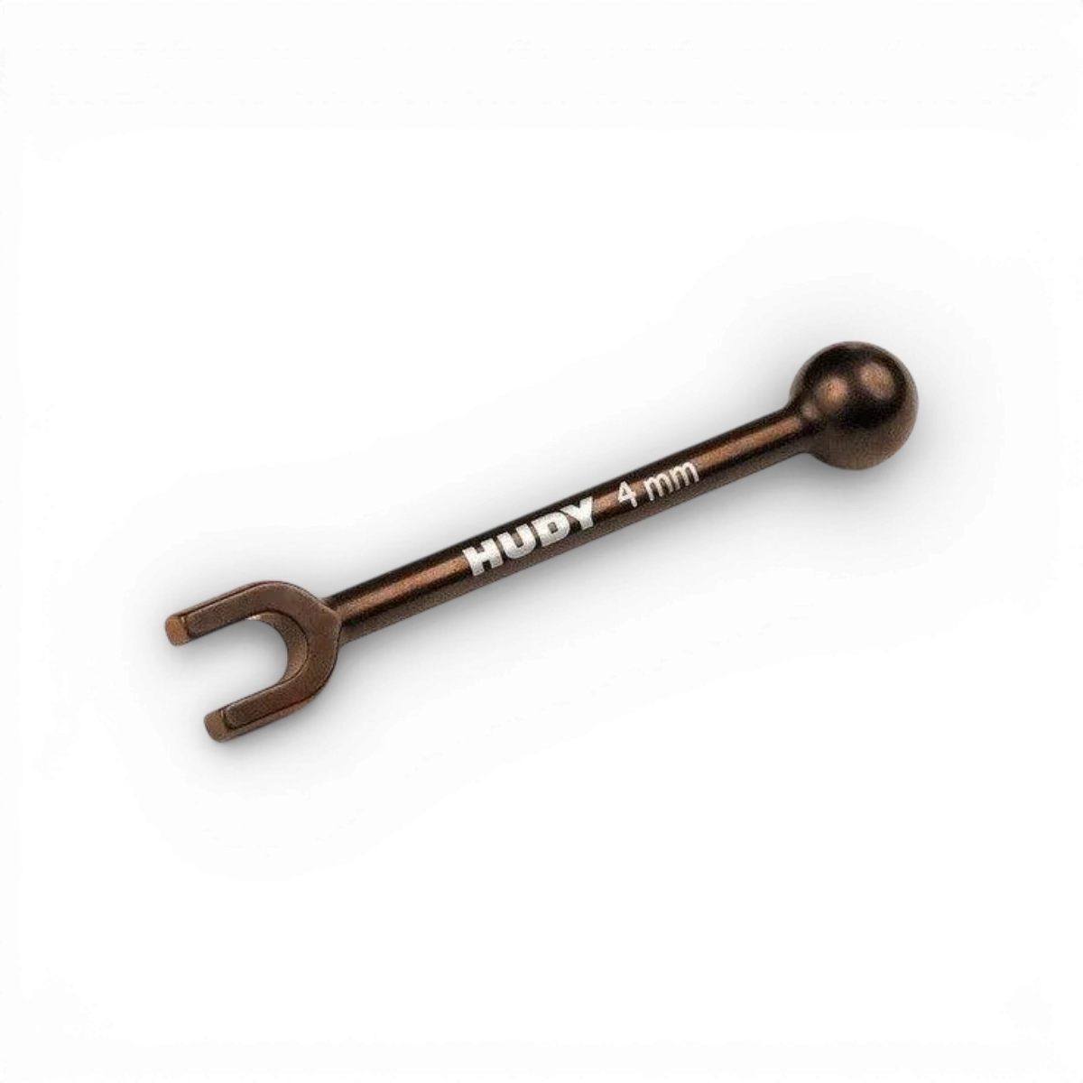 Clé biellettes pas inverse 4.0mm Hudy, accessoire pour voiture RC, montrant la clé avec poignée et biellettes.