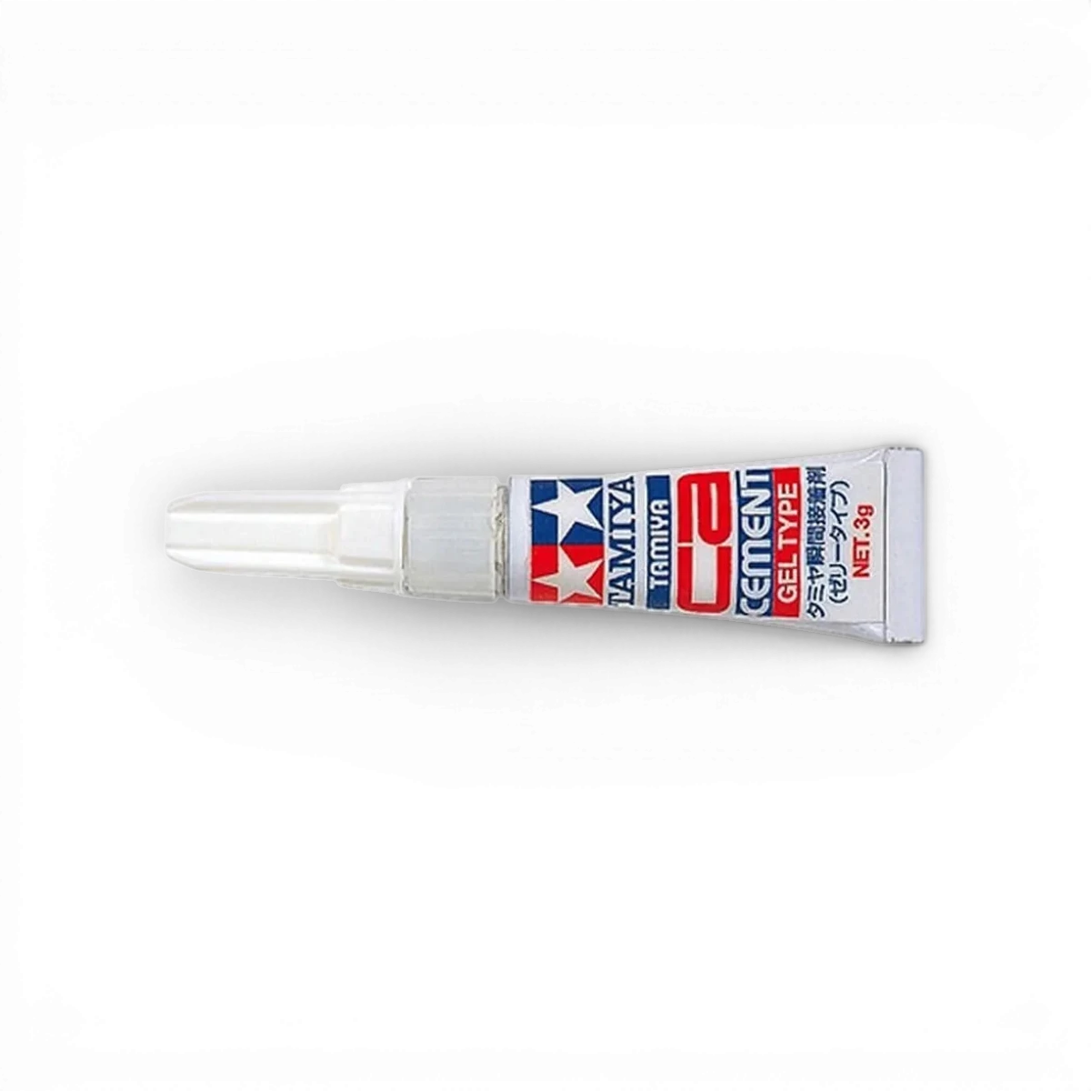 Colle cyano universelle GEL Tamiya, adhésif fort pour accessoires, en tube transparent avec bouchon, pour bricolage et modélisme.