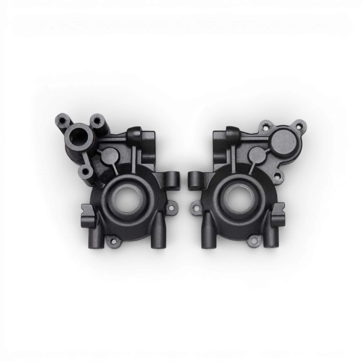 Pièces détachées Conversion RR pour YD2 de Team Yokomo, vue de l'ensemble du composant en plastique noir.