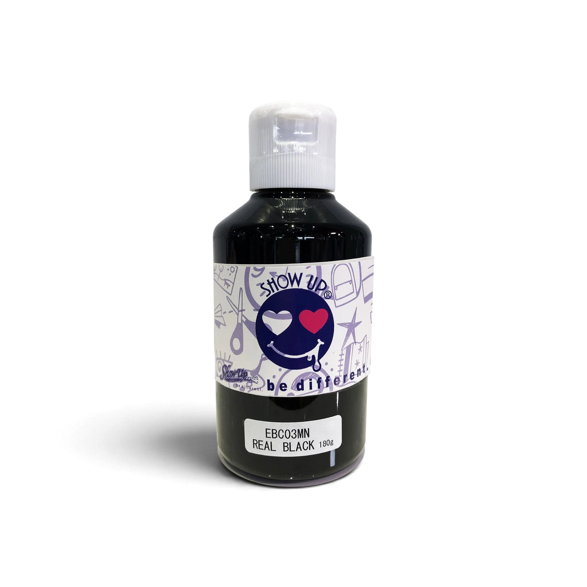 Couleur de base noir réel Show UP, papier de 180g, texture lisse et opaque, idéal pour arts et bricolage.