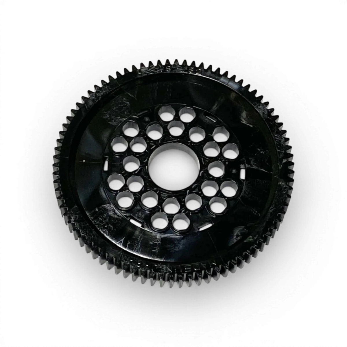 Couronne Topline de 76 dents, 48 dents par pouce, pièce détachée pour vélo, visible avec dents et centre en détail.