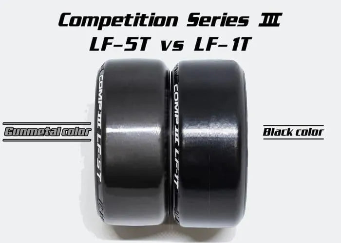 Roues DS Racing CS3-LF5T série compétition 3, lot de 4, avec détails techniques visibles.
