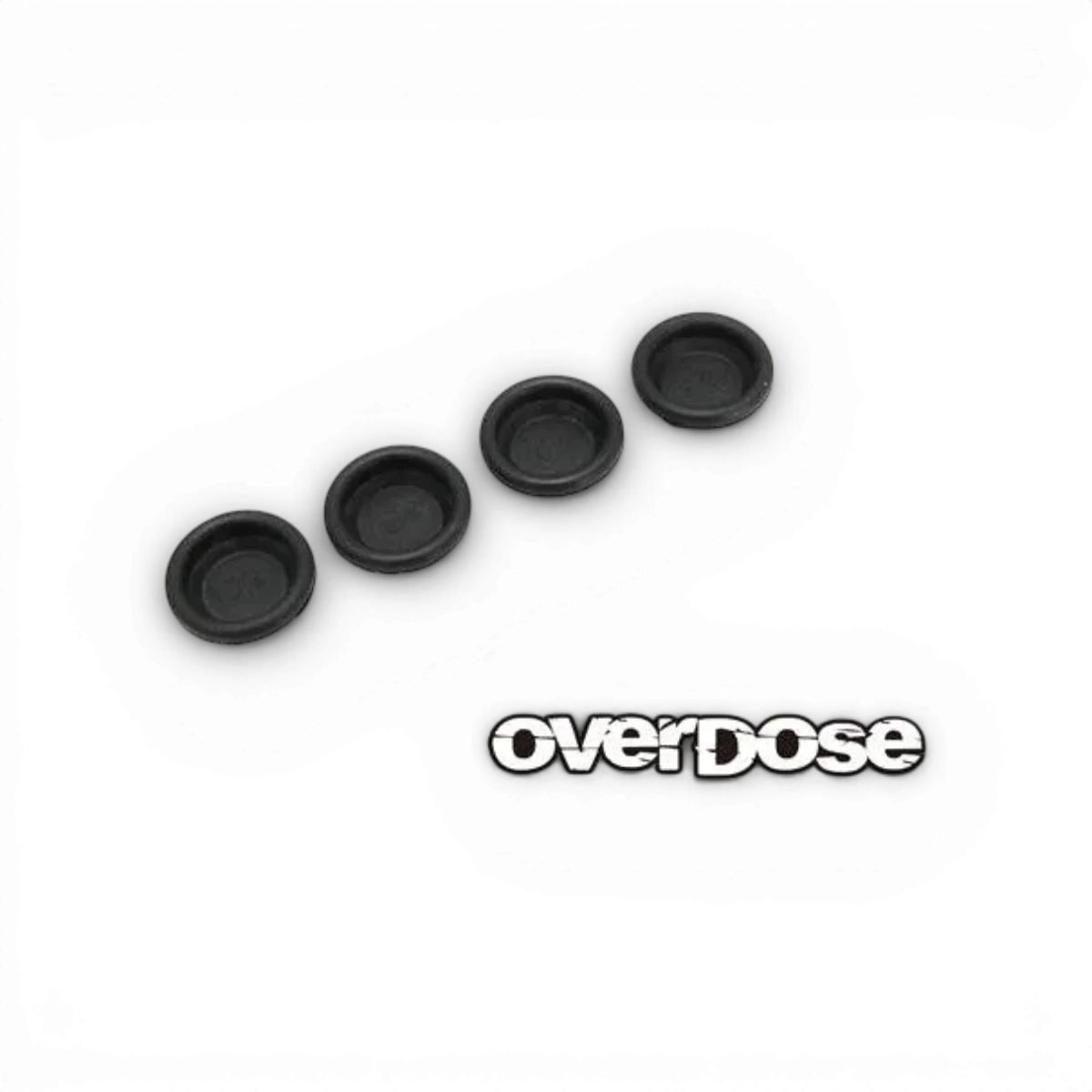Diaphragmes amortisseurs OD standard Overdose, pièce détachée pour suspension, visibles en détail sur cette image.