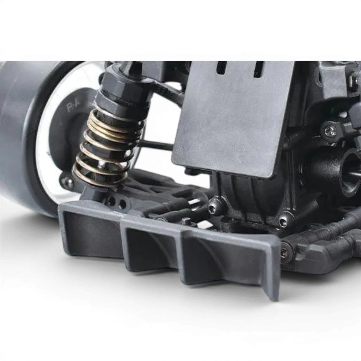 Diffuseur arrière RDX de Team Reve D, en fibre de carbone, avec détails aérodynamiques et fixation pour voiture sportive.