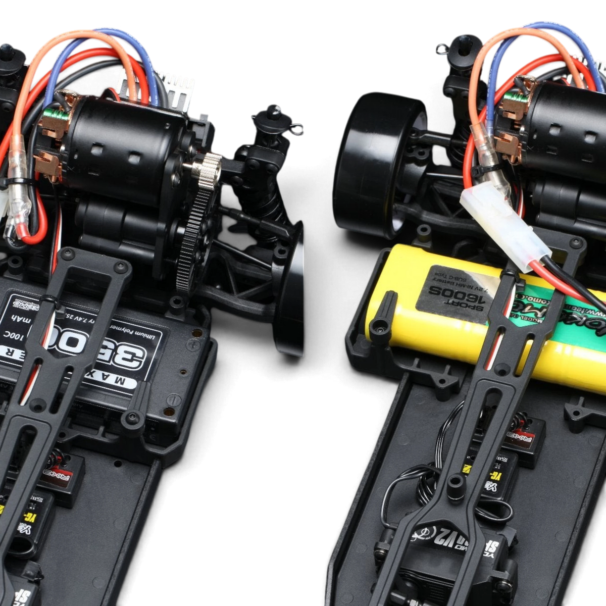 Kit drift RC Team Yokomo RD2.0 avec Mazda RX-7 FC3S BN Sports et roues pour voitures radiocommandées.