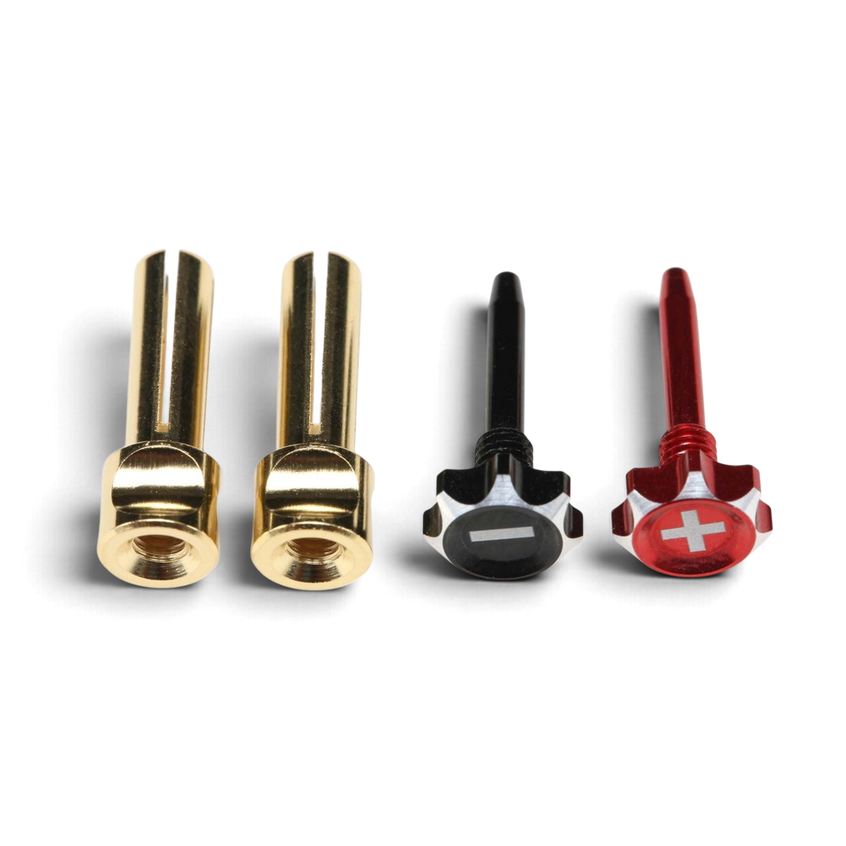 Connecteurs PK Quick-Lock Racing Performer 4-5 mm pour électronique, marque Team Yokomo, connectés avec précision.