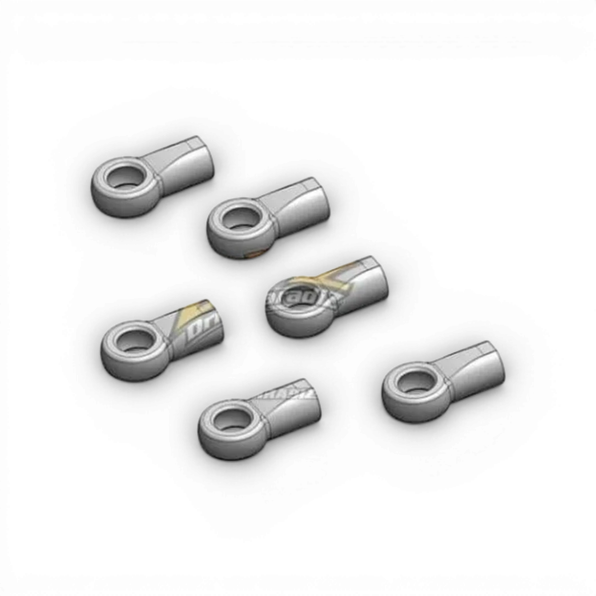 Pièces détachées DRZV2 chapes pour modèles Atomic RC Mini, composants en plastique noir et métal pour voitures radiocommandées.