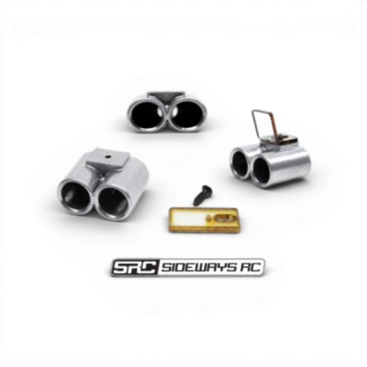 Échappement BF KIT TIP 3 de Src Sideways RC, pièce de personnalisation pour modèle RC avec finition en métal.
