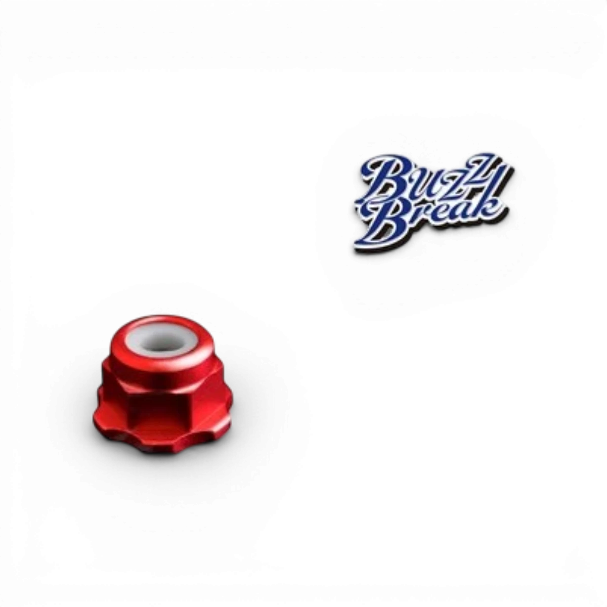 Écrous de roue en aluminium BuzzBreak BB Rocket, pièces détachées pour vélo, finition légère et durable, visible en image.