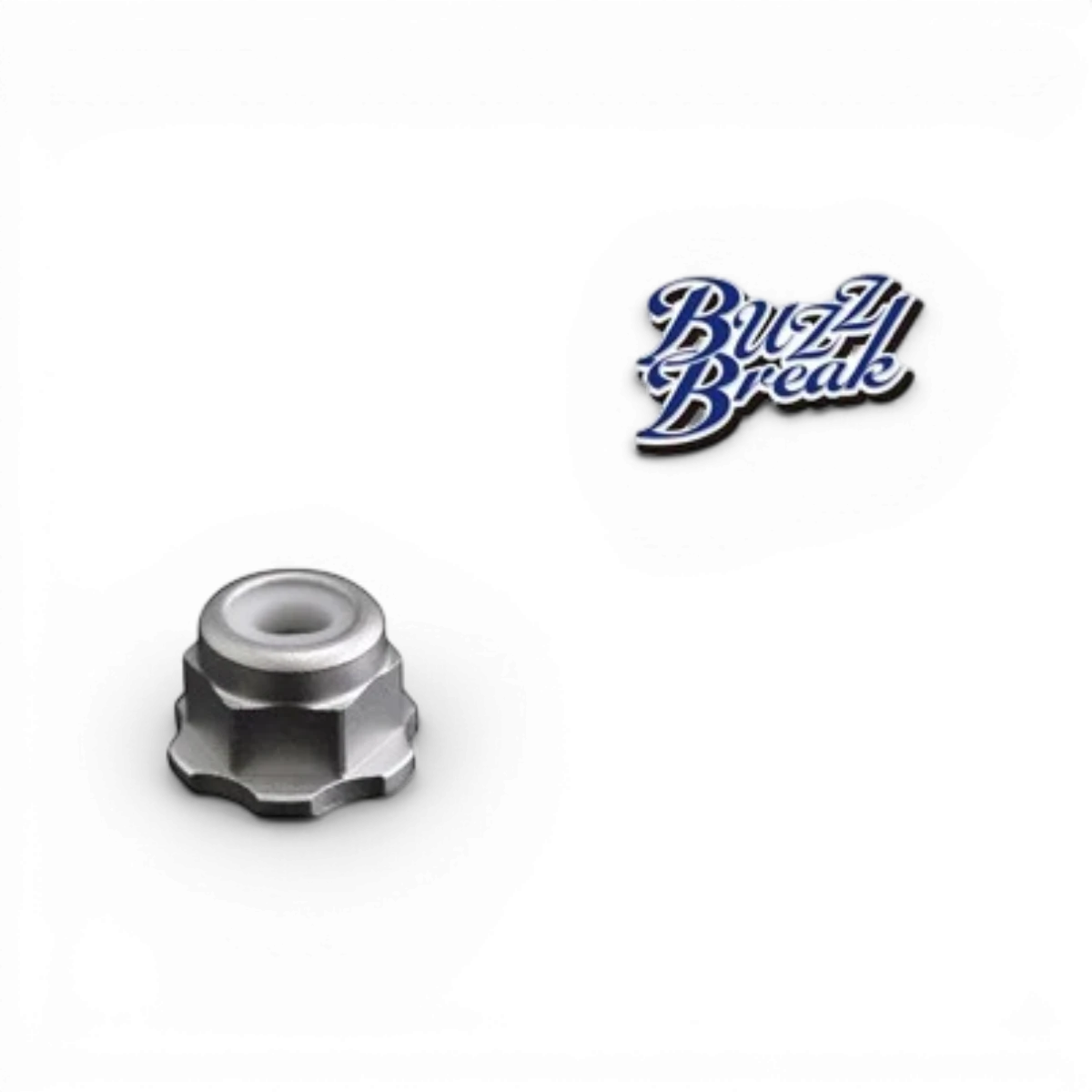 Écrous de roue en aluminium BuzzBreak BB Rocket, pièces détachées pour vélo, avec finition légère et durable, vue rapprochée