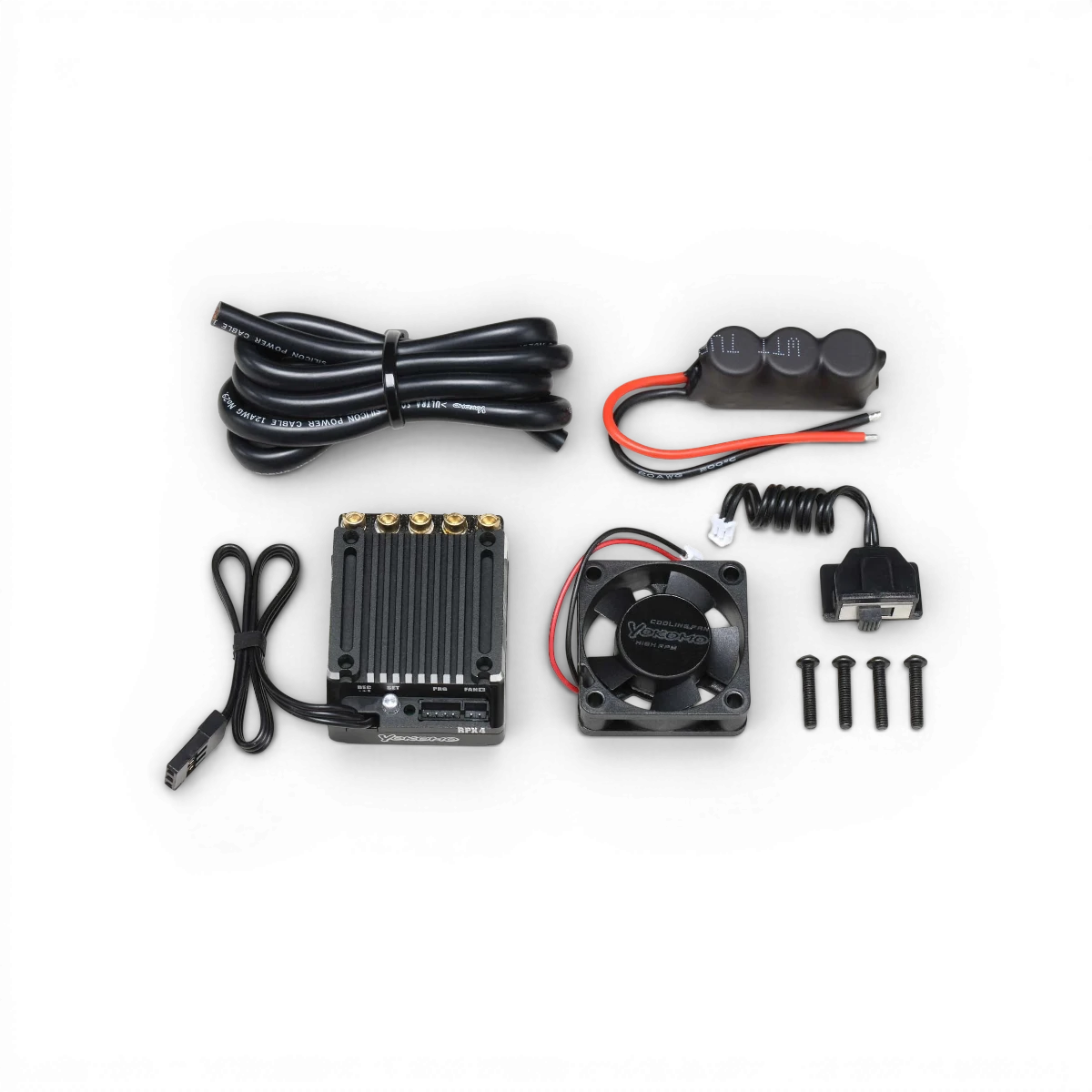 Contrôleur ESC brushless de compétition RPX4 de Team Yokomo, électronique haute performance pour voitures RC.