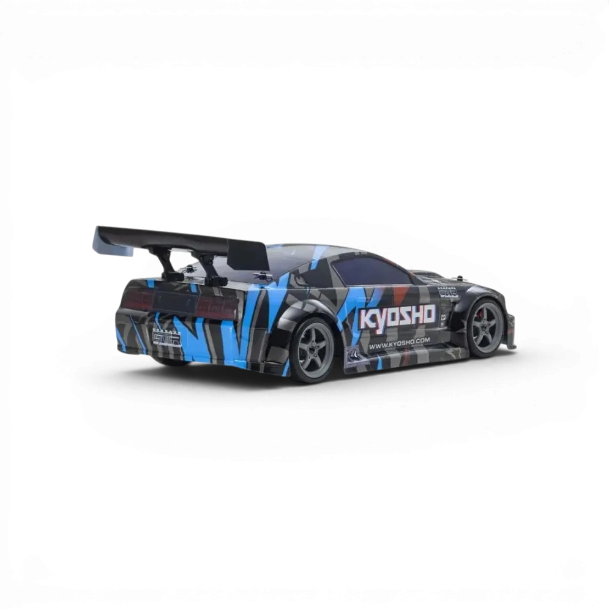 Modèle réduit de la carrosserie Ford Mustang GT-R 2005 de la marque Kyosho, avec détails réalistes et finition précise.