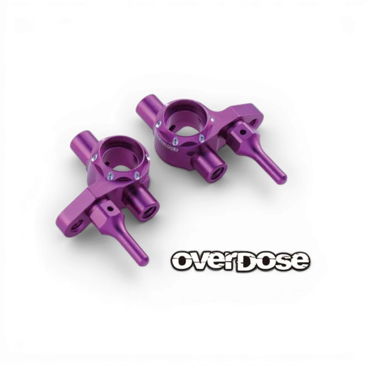 Fusées en aluminium ES Type-2 de la marque Overdose, pièce détachée pour véhicule, montrant la surface et la finition métallique.