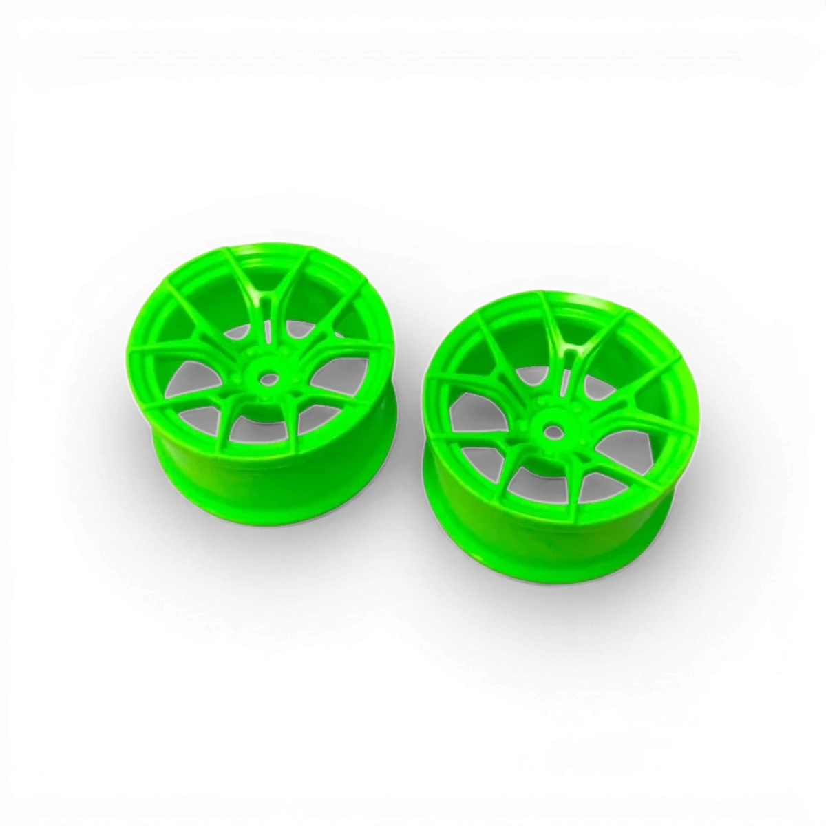 Roues FX SPORT OFFSET 7 Vertes de la marque Topline, avec jantes en alliage et design moderne.