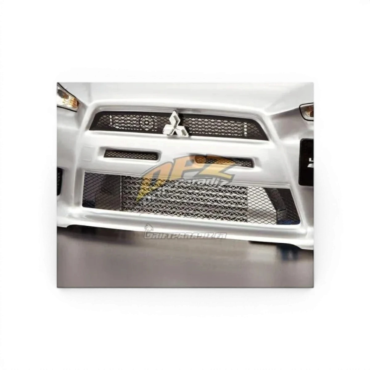 Grille en inox motif diamant de marque Killer Body, idéale pour personnalisation de véhicules ou accessoires.